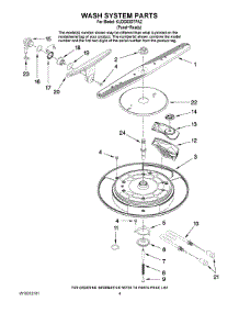 03 - Wash System Parts parts for Kitchenaid Dishwasher KUDD03DTPA2 from AppliancePartsPros.com