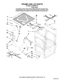 05 - Frame And Lid Parts parts for Kitchenaid Dishwasher KUDD03DTPA2 from AppliancePartsPros.com