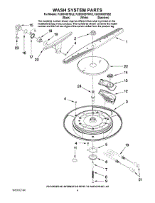03 - Wash System Parts parts for Kitchenaid Dishwasher KUDD03STSS2 from AppliancePartsPros.com