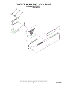 02 - Control Panel And Latch Parts parts for Kitchenaid Dishwasher KUDE70FVPA2 from AppliancePartsPros.com