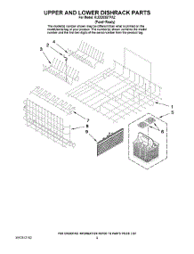 04 - Upper And Lower Dishrack Parts parts for Kitchenaid Dishwasher KUDD03STPA2 from AppliancePartsPros.com