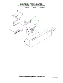 02 - Control Panel Parts parts for Kitchenaid Dishwasher KUDS40CVWH3 from AppliancePartsPros.com