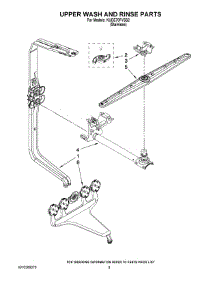 07 - Upper Wash And Rinse Parts parts for Kitchenaid Dishwasher KUDE70FVSS2 from AppliancePartsPros.com
