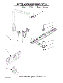 07 - Upper Wash And Rinse Parts parts for Kitchenaid Dishwasher KUDS40FVSS3 from AppliancePartsPros.com