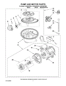 06 - Pump And Motor Parts parts for Kitchenaid Dishwasher KUDC03IVWH3 from AppliancePartsPros.com