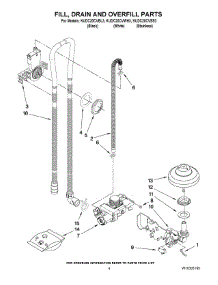 04 - Fill, Drain And Overfill Parts parts for Kitchenaid Dishwasher KUDC20CVSS3 from AppliancePartsPros.com
