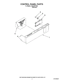 02 - Control Panel Parts parts for Kitchenaid Dishwasher KUDL03FVSS3 from AppliancePartsPros.com