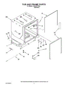 05 - Tub And Frame Parts parts for Kitchenaid Dishwasher KUDL03FVSS3 from AppliancePartsPros.com