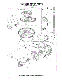 06 - Pump And Motor Parts parts for Kitchenaid Dishwasher KUDL03FVSS3 from AppliancePartsPros.com