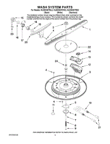 03 - Wash System Parts parts for Kitchenaid Dishwasher KUDD03DTBL2 from AppliancePartsPros.com