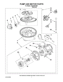 06 - Pump And Motor Parts parts for Kitchenaid Dishwasher KUDC03FVSS3 from AppliancePartsPros.com