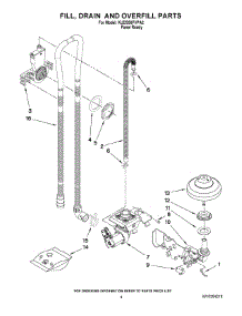 04 - Fill, Drain And Overfill Parts parts for Kitchenaid Dishwasher KUDS50FVPA2 from AppliancePartsPros.com