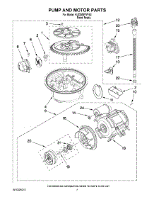 06 - Pump And Motor Parts parts for Kitchenaid Dishwasher KUDS50FVPA2 from AppliancePartsPros.com