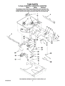 02 - Tub Parts parts for Kitchenaid Dishwasher KUDD03DTSS2 from AppliancePartsPros.com