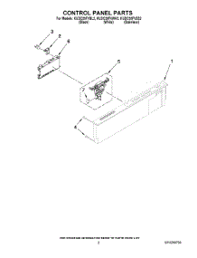 02 - Control Panel Parts parts for Kitchenaid Dishwasher KUDC20FVBL2 from AppliancePartsPros.com