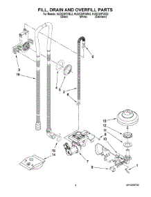 04 - Fill, Drain And Overfill Parts parts for Kitchenaid Dishwasher KUDC20FVBL2 from AppliancePartsPros.com