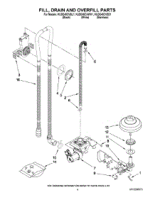 04 - Fill, Drain And Overfill Parts parts for Kitchenaid Dishwasher KUDE45CVBL1 from AppliancePartsPros.com