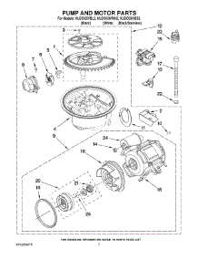 06 - Pump And Motor Parts parts for Kitchenaid Dishwasher KUDC03IVWH2 from AppliancePartsPros.com