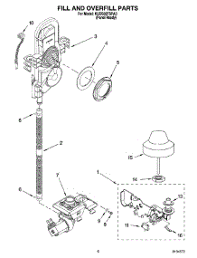 06 - Fill And Overfill Parts parts for Kitchenaid Dishwasher KUDS02FSPA3 from AppliancePartsPros.com