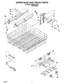 09 - Upper Rack And Track Parts parts for Kitchenaid Dishwasher KUDP02FSPA3 from AppliancePartsPros.com