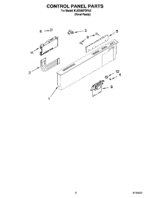 02 - Control Panel Parts parts for Kitchenaid Dishwasher KUDS02FSPA2 from AppliancePartsPros.com