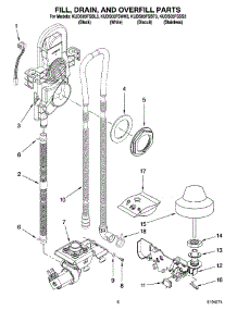 06 - Fill, Drain, And Overfill Parts parts for Kitchenaid Dishwasher KUDS03FSSS3 from AppliancePartsPros.com