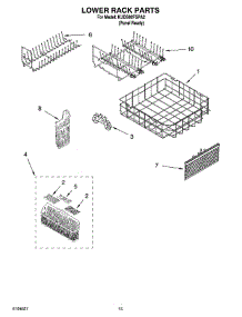 12 - Lower Rack Parts, Optional Parts (Not Included) parts for Kitchenaid Dishwasher KUDS02FSPA2 from AppliancePartsPros.com