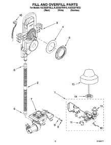 06 - Fill And Overfill Parts parts for Kitchenaid Dishwasher KUDS02FRBL3 from AppliancePartsPros.com