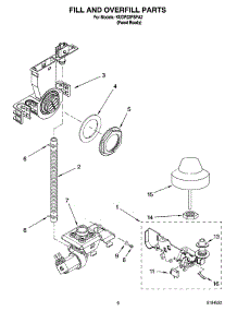 06 - Fill And Overfill Parts parts for Kitchenaid Dishwasher KUDP02FSPA2 from AppliancePartsPros.com