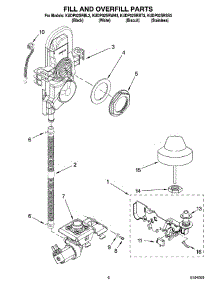 06 - Fill And Overfill Parts parts for Kitchenaid Dishwasher KUDP02SRBT3 from AppliancePartsPros.com