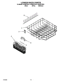 11 - Lower Rack Parts, Optional Parts (Not Included) parts for Kitchenaid Dishwasher KUDI02FRSS3 from AppliancePartsPros.com
