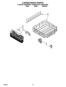 11 - Lower Rack Parts, Optional Parts (Not Included) parts for Kitchenaid Dishwasher KUDK02CRBS3 from AppliancePartsPros.com