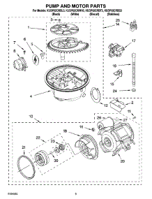 08 - Pump And Motor Parts parts for Kitchenaid Dishwasher KUDP02CRWH3 from AppliancePartsPros.com