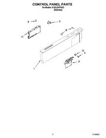02 - Control Panel Parts parts for Kitchenaid Dishwasher KUDL02FRSS3 from AppliancePartsPros.com