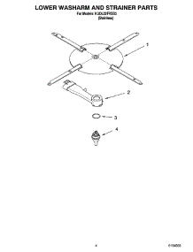 04 - Lower Washarm And Strainer Parts parts for Kitchenaid Dishwasher KUDL02FRSS3 from AppliancePartsPros.com