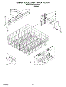 09 - Upper Rack And Track Parts parts for Kitchenaid Dishwasher KUDL02FRSS3 from AppliancePartsPros.com