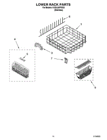 11 - Lower Rack Parts, Optional Parts (Not Included) parts for Kitchenaid Dishwasher KUDL02FRSS3 from AppliancePartsPros.com