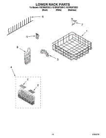 11 - Lower Rack Parts, Optional Parts (Not Included) parts for Kitchenaid Dishwasher KUDR02FSBL3 from AppliancePartsPros.com
