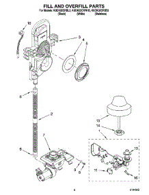 06 - Fill And Overfill Parts parts for Kitchenaid Dishwasher KUDK02CRBL3 from AppliancePartsPros.com