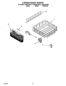 11 - Lower Rack Parts, Optional Parts (Not Included) parts for Kitchenaid Dishwasher KUDK02CRBL2 from AppliancePartsPros.com