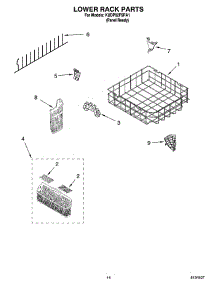 11 - Lower Rack Parts, Optional Parts (Not Included) parts for Kitchenaid Dishwasher KUDP02FSPA1 from AppliancePartsPros.com