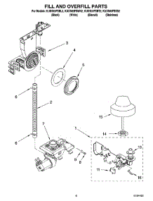 06 - Fill And Overfill Parts parts for Kitchenaid Dishwasher KUDS03FSBL2 from AppliancePartsPros.com