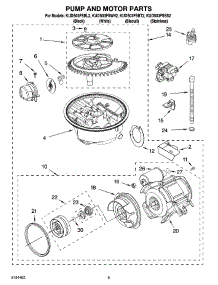 08 - Pump And Motor Parts parts for Kitchenaid Dishwasher KUDS03FSBL2 from AppliancePartsPros.com
