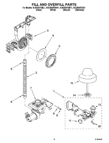 06 - Fill And Overfill Parts parts for Kitchenaid Dishwasher KUDS03FSBT1 from AppliancePartsPros.com