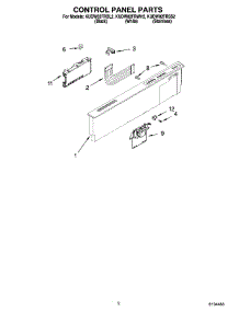 02 - Control Panel Parts parts for Kitchenaid Dishwasher KUDW02FRWH2 from AppliancePartsPros.com
