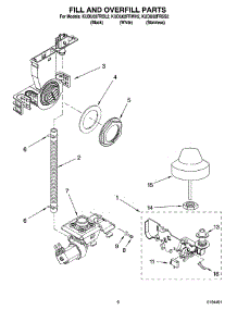 06 - Fill And Overfill Parts parts for Kitchenaid Dishwasher KUDU02FRBL2 from AppliancePartsPros.com
