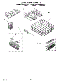 12 - Lower Rack Parts, Optional Parts (Not Included) parts for Kitchenaid Dishwasher KUDW02FRBL2 from AppliancePartsPros.com
