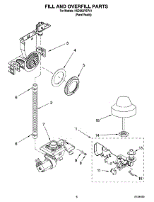 06 - Fill And Overfill Parts parts for Kitchenaid Dishwasher KUDU02VSPA1 from AppliancePartsPros.com