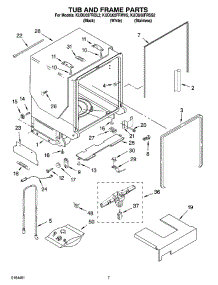 07 - Tub And Frame Parts parts for Kitchenaid Dishwasher KUDU02FRSS2 from AppliancePartsPros.com