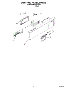 02 - Control Panel Parts parts for Kitchenaid Dishwasher KUDJ02CRBS2 from AppliancePartsPros.com